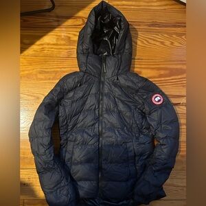 Canada goose black lightweight puffer jacket.